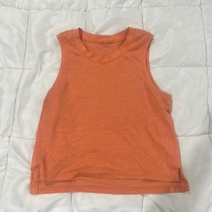 Lululemon Train to Be// Orange Camo Tank
